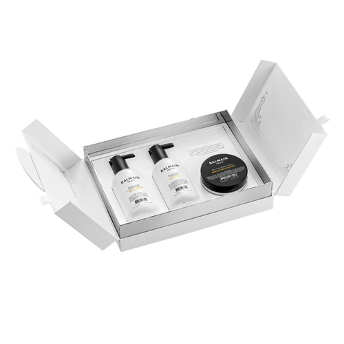 BALMAIN Paris Hair Couture Revitalizing Care Set on white background