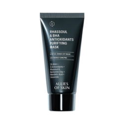 Rhassoul and BHA Antioxidants Purifying Mask on white background