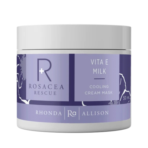 Rhonda Allison Rosacea Rescue Vita E Milk on white background