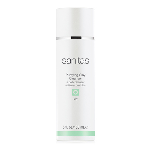 Sanitas Purifying Clay Cleanser on white background