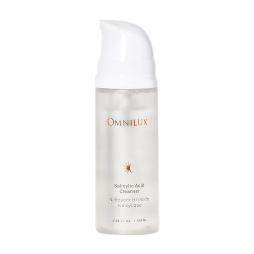 Omnilux Salicylic Acid Cleanser on white background