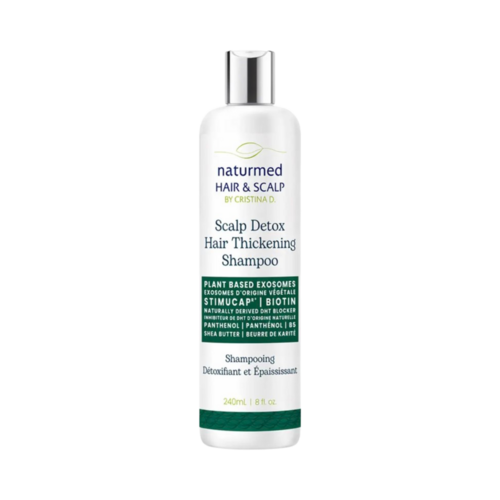 NaturMed Scalp Detox and Hair Thickening Shampoo on white background