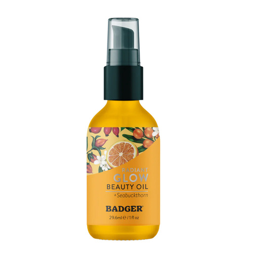 Badger Balms Seabuckthorn Face Oil (Dry Skin) on white background
