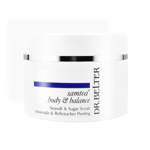 Dr. Belter Seasalt and Sugar Scrub on white background