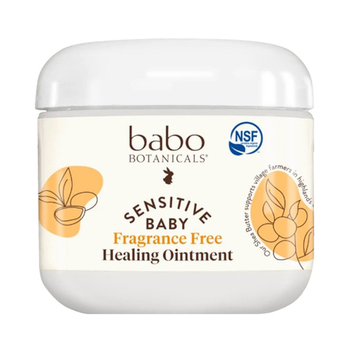 Babo Botanicals Sensitive Baby All Natural Healing Ointment on white background