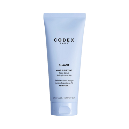 Codex Shaant Pore Purifying Acne Face Scrub on white background