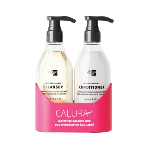 Oligo Professionel Shampoo and Conditioner Duo (Calura Cleansing) on white background