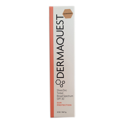 Dermaquest SheerZinc SPF 30 on white background