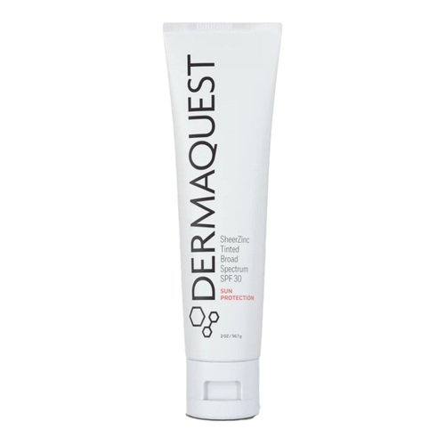 Dermaquest SheerZinc SPF 30 on white background
