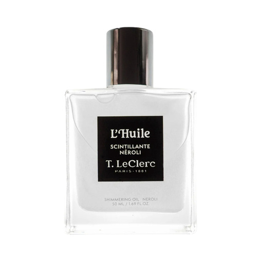 T LeClerc Shimmering Neroli Oil on white background