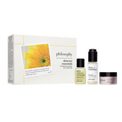 Skincare Essentials Gift Set Trio on white background
