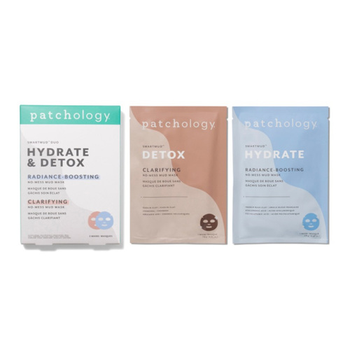 Patchology SmartMud Duo Hydrate and Detox on white background