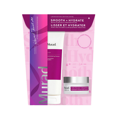 Murad Smooth + Hydrate With Clinically Proven Acids Gift Set Duo on white background