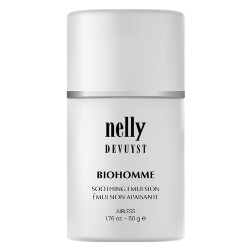 Nelly Devuyst Soothing Emulsion for Men on white background