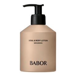 Soul and Body Lotion Grounding on white background