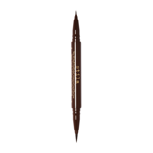 Stila Stay All Day Dual-Ended Waterproof Liquid Eye Liner - Dark Brown on white background