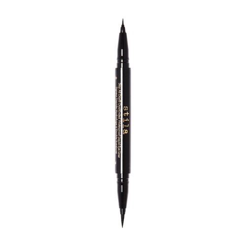 Stila Stay All Day Dual-Ended Waterproof Liquid Eye Liner - Dark Brown on white background