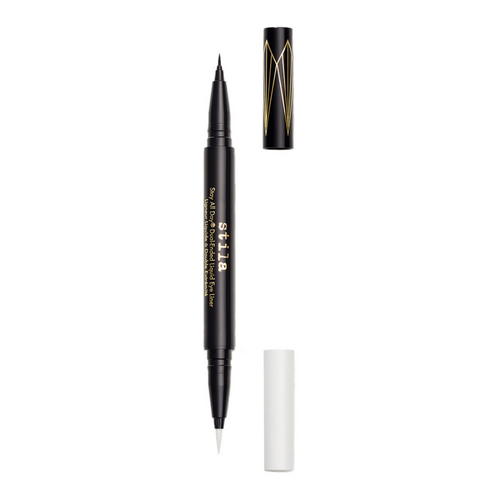 Stila Stay All Day Dual-Ended Waterproof Liquid Eye Liner - Dark Brown on white background