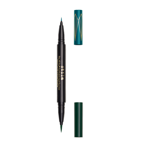 Stila Stay All Day Dual-Ended Waterproof Liquid Eye Liner - Dark Brown on white background