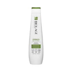 Strength Recovery Shampoo for Damaged Hair on white background