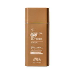 Sunless Tan SPF 50 Daily Self Tanner on white background