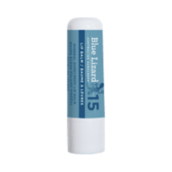 Sunscreen SPF 15 Lip Balm on white background