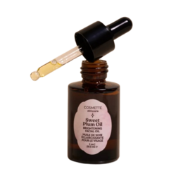 Sweet Plum Oil on white background