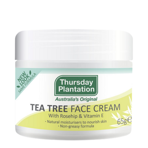 Thursday Plantation Tea Tree Face Cream with Rosehip and Vitamin E on white background