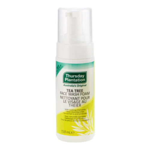 Thursday Plantation Tea Tree Foaming Face Wash on white background