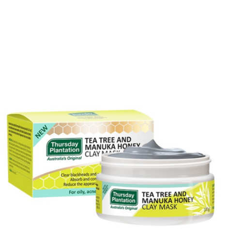 Thursday Plantation Tea Tree + Manuka  Honey Clay Mask on white background