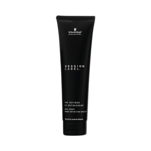 Session Label The Definer Curl Cream on white background