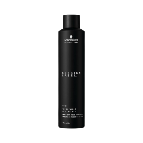 Session Label The Flexible Dry Light Hold Hairspray on white background
