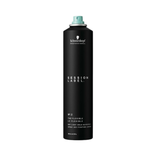 Session Label The Flexible Dry Light Hold Hairspray on white background