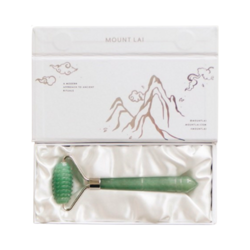 Mount Lai The Jade Textured Facial Roller on white background