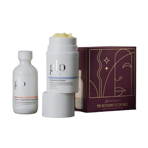 Glo Skin Beauty The Restoring Icon Duo Holiday Kit, 1 set Glo Skin Beauty The Restoring Icon Duo Holiday Kit on white background
