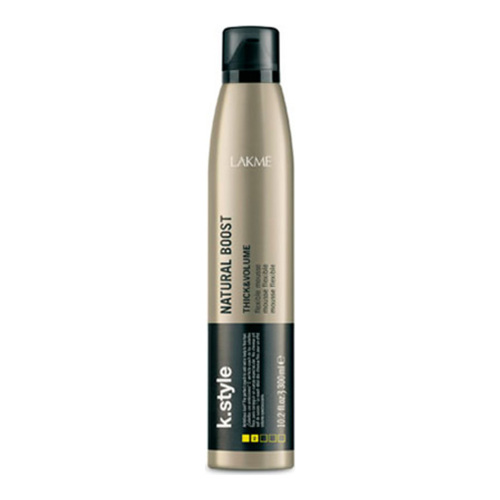 LAKME  Thick and Volume Natural Boost Flexible Mousse on white background