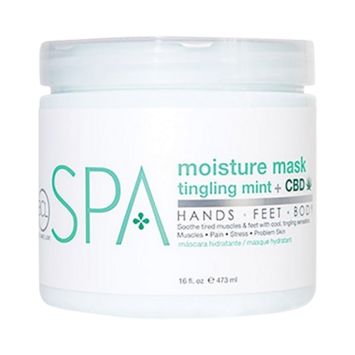 BCL Spa Tingling Mint and CBD Moisture Mask on white background