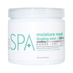Tingling Mint and CBD Moisture Mask on white background