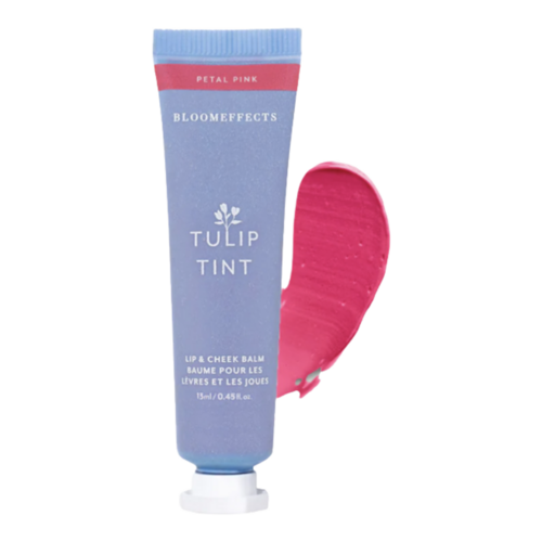 BloomEffects Tulip Tint Crispa Coral Lip and Cheek Balm on white background