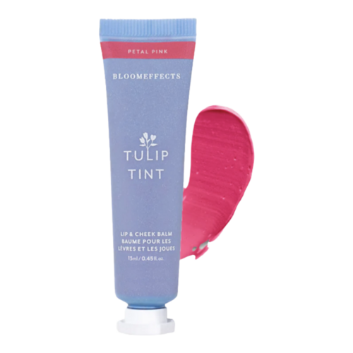 BloomEffects Tulip Tint Petal Pink Lip and Cheek Balm, 13ml/0.44 fl oz BloomEffects Tulip Tint Petal Pink Lip and Cheek Balm on white background