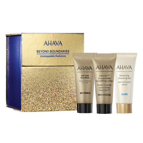 Ahava Unstoppable Radiance Gift Set Trio on white background