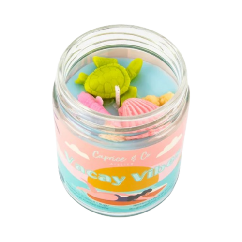 Caprice & Co. Vacay Vibe Candle - Nectarine + Coconut + Sugar on white background