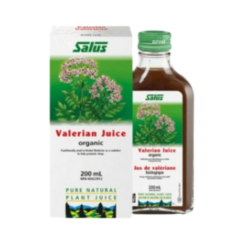 Salus Valerian Juice on white background