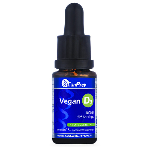 CanPrev Vegan D3 Drops on white background