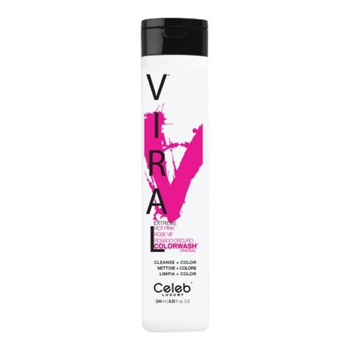 Celeb Luxury Viral Hot Pink Colorwash on white background