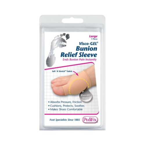 Pedifix Visco-GEL Bunion Relief Sleeve - Large on white background