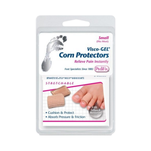 Pedifix Visco-GEL Corn Protectors - Small, 1 set Pedifix Visco-GEL Corn Protectors - Large on white background