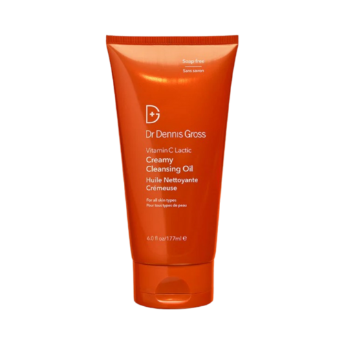Dr Dennis Gross Vitamin C Lactic Creamy Cleansing Oil on white background