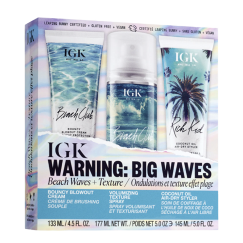 IGK Hair Warning Big Waves on white background