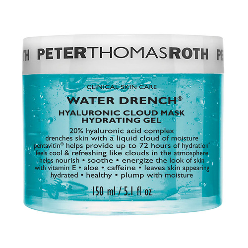 Peter Thomas Roth Water Drench Hyaluronic Cloud Mask Hydrating Gel on white background